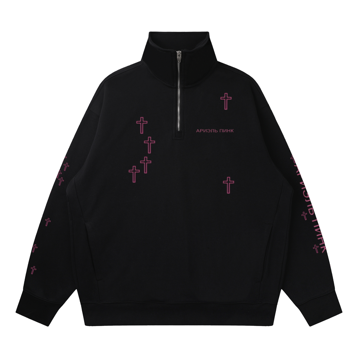 Quarter-Zip Cross Sweatshirt