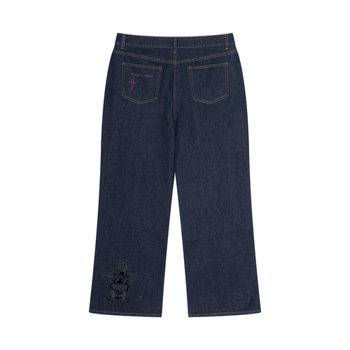 Men's Vintage Wash Denim Jeans